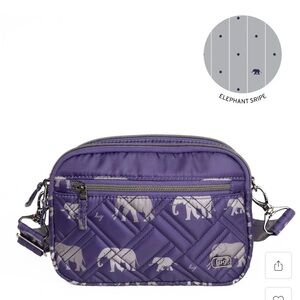 Lug Super Coupe 2 Crossbody Bag NWT Elephant Purple